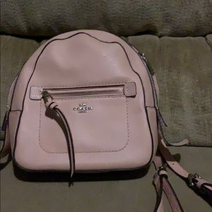 Coach pink backpack purse brand new used once